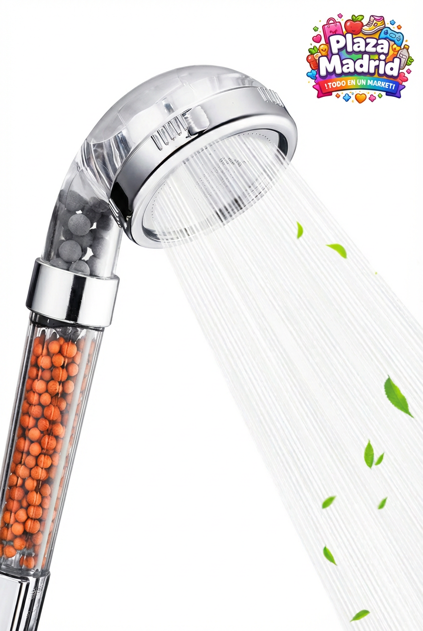 Cabezal de ducha iónico con 3 modos
