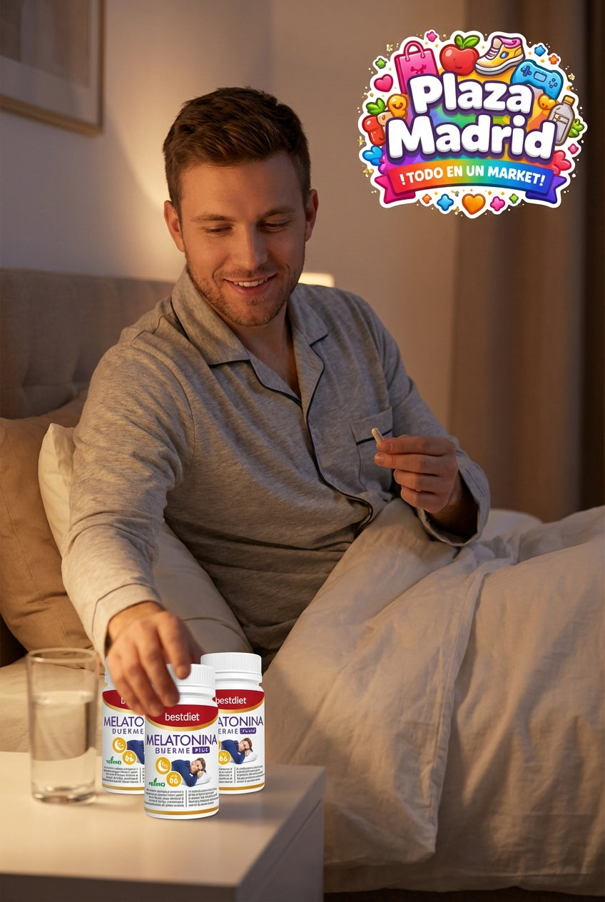 SUP Melatonina Duerme Plus 60 Cápsulas – Sueño Profundo y Reparador - 3 botes