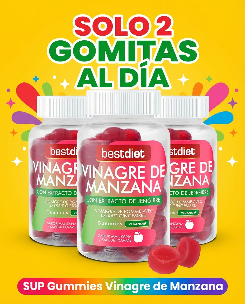 SUP Gummies de Vinagre de Manzana - 3 Botes